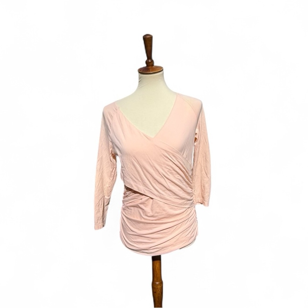 Sundance Pink Wrap Top Size M